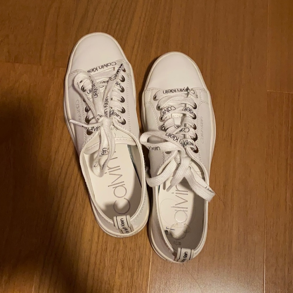 Calvin Klein white shoes